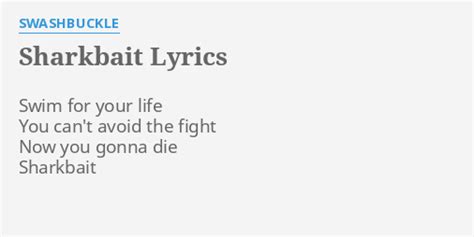To Steal A Life lyrics [Swashbuckle]