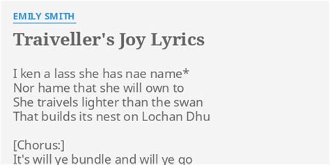 Traiveller's Joy lyrics [Emily Smith]