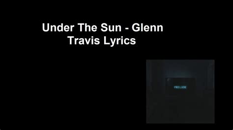 Under The Sun lyrics [Ann Scott]