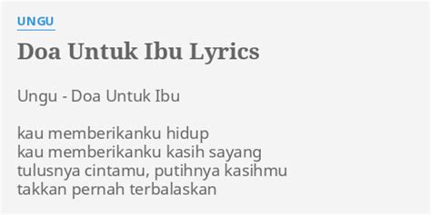 Ungu lyrics [Ungu]