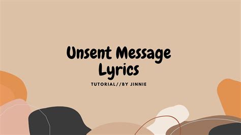 Unsent lyrics [Targinu]