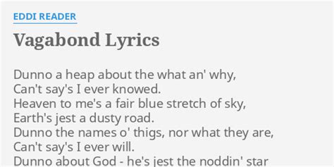 VAGABOND lyrics [​thaHomey]