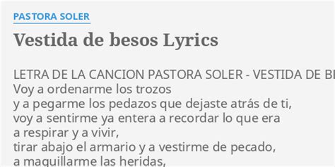 Vestida de besos lyrics [Beth (ESP)]