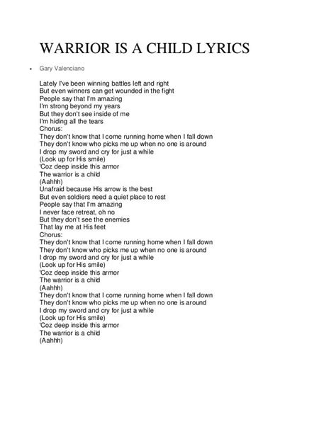 WARRIOR lyrics [Kirk Xavier]
