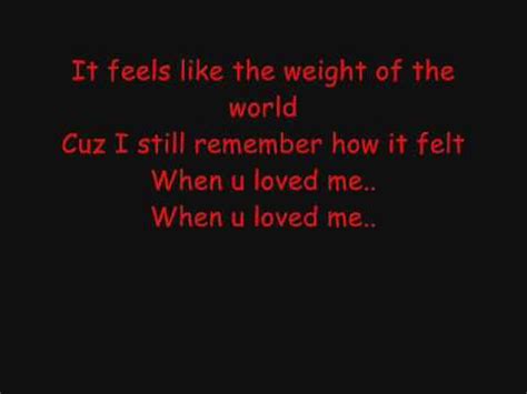 Weight Of The World lyrics [Patrick Watson]