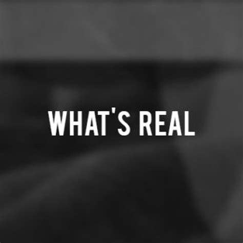 What's Real lyrics [Capo Lee]