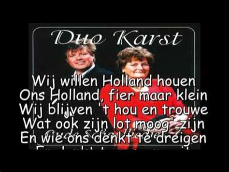 Wij Willen Holland Houen lyrics [Duo Karst]