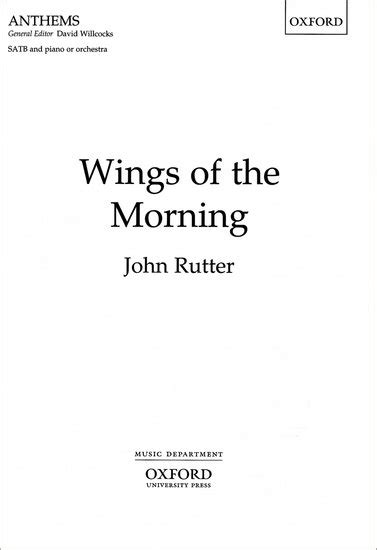 Wings of the Morning lyrics [John Rutter]