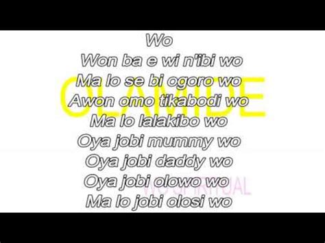 Wo Spiritual lyrics [Olamide]