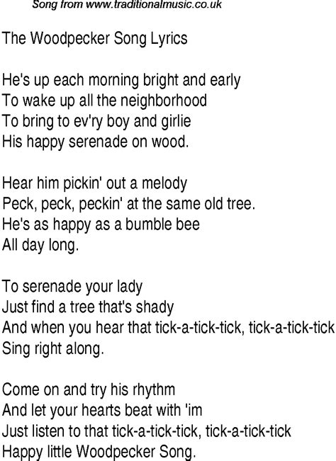 Woodpecker lyrics [Eloquent]