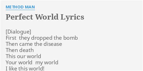 Worldwide lyrics [Method Man]