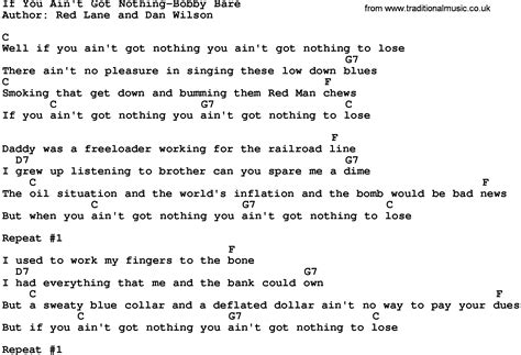 You Ain't Got Nothing lyrics [MQN]