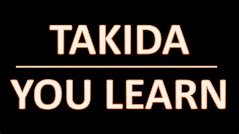 You Learn lyrics [Takida]